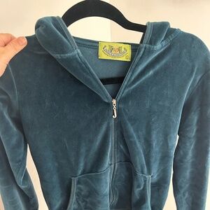 Juicy Couture Teal Zip-Up Size Large